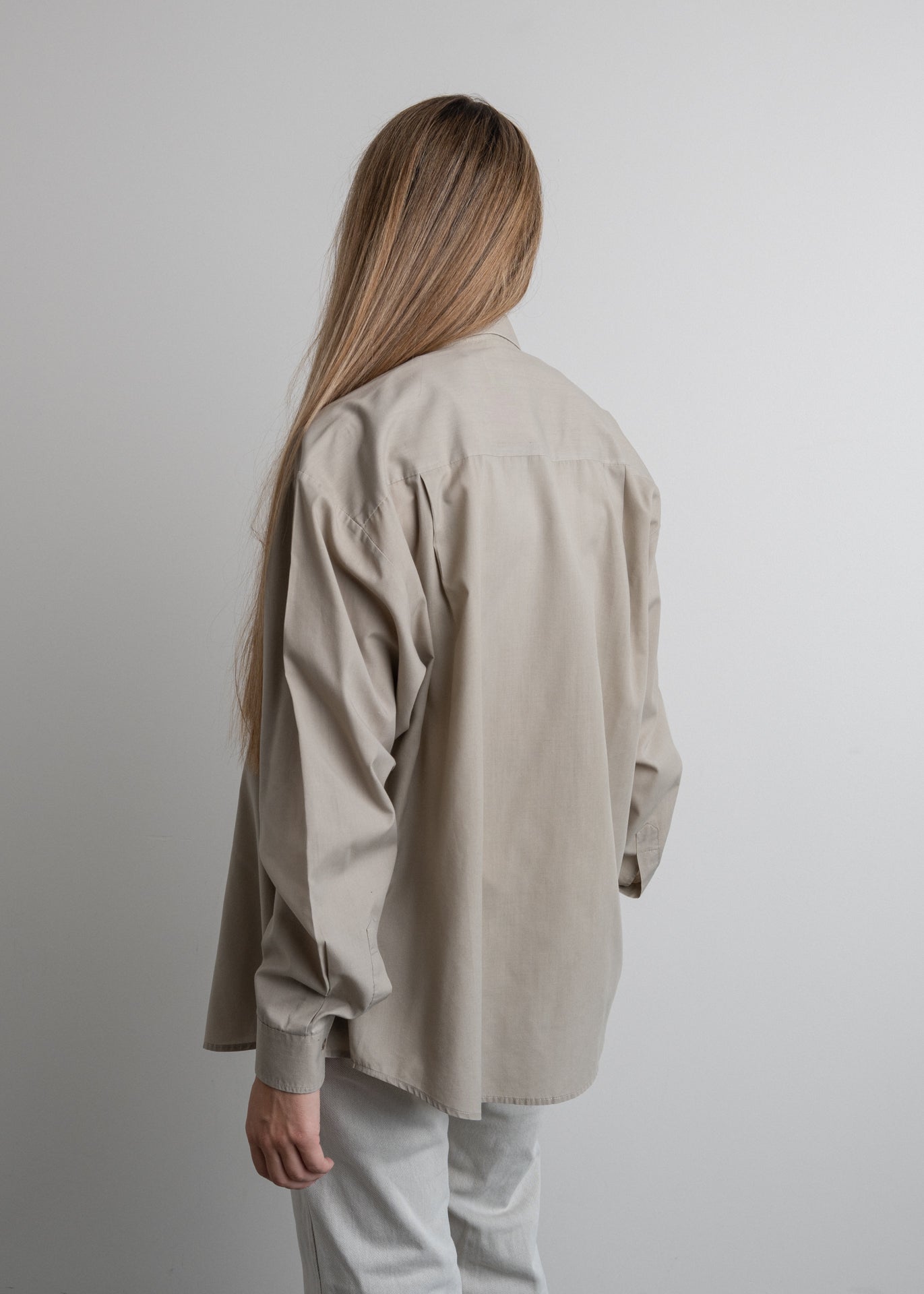 Vintage Nude Oversized Shirt