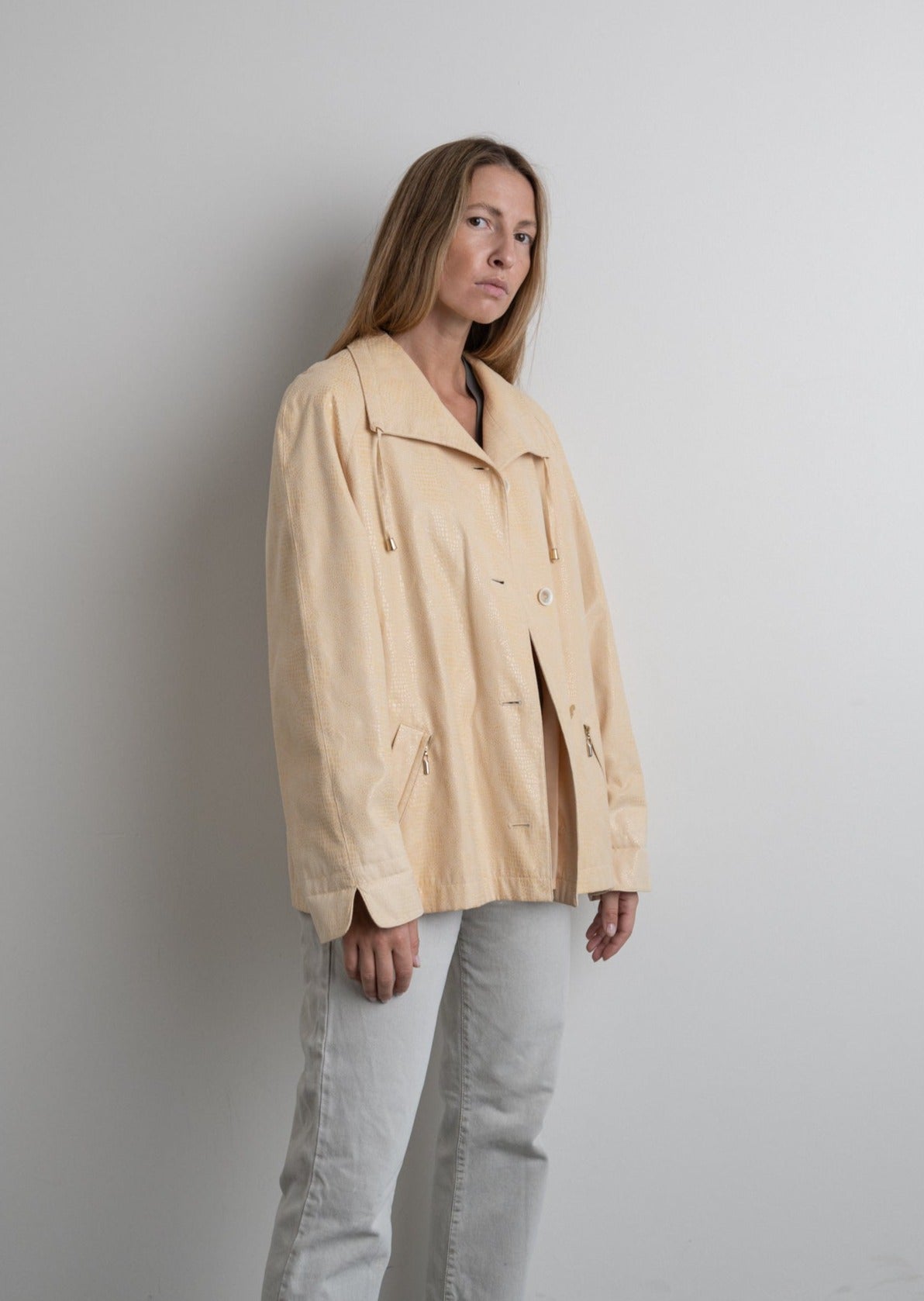 Vintage Yellow Oversized Jacket