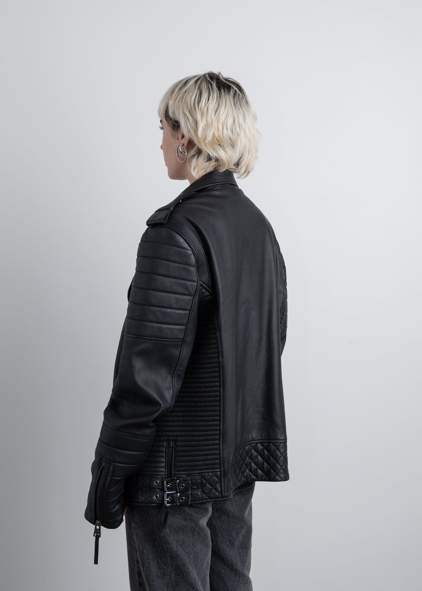 BODA SKINS Matte Black Leather Jacket