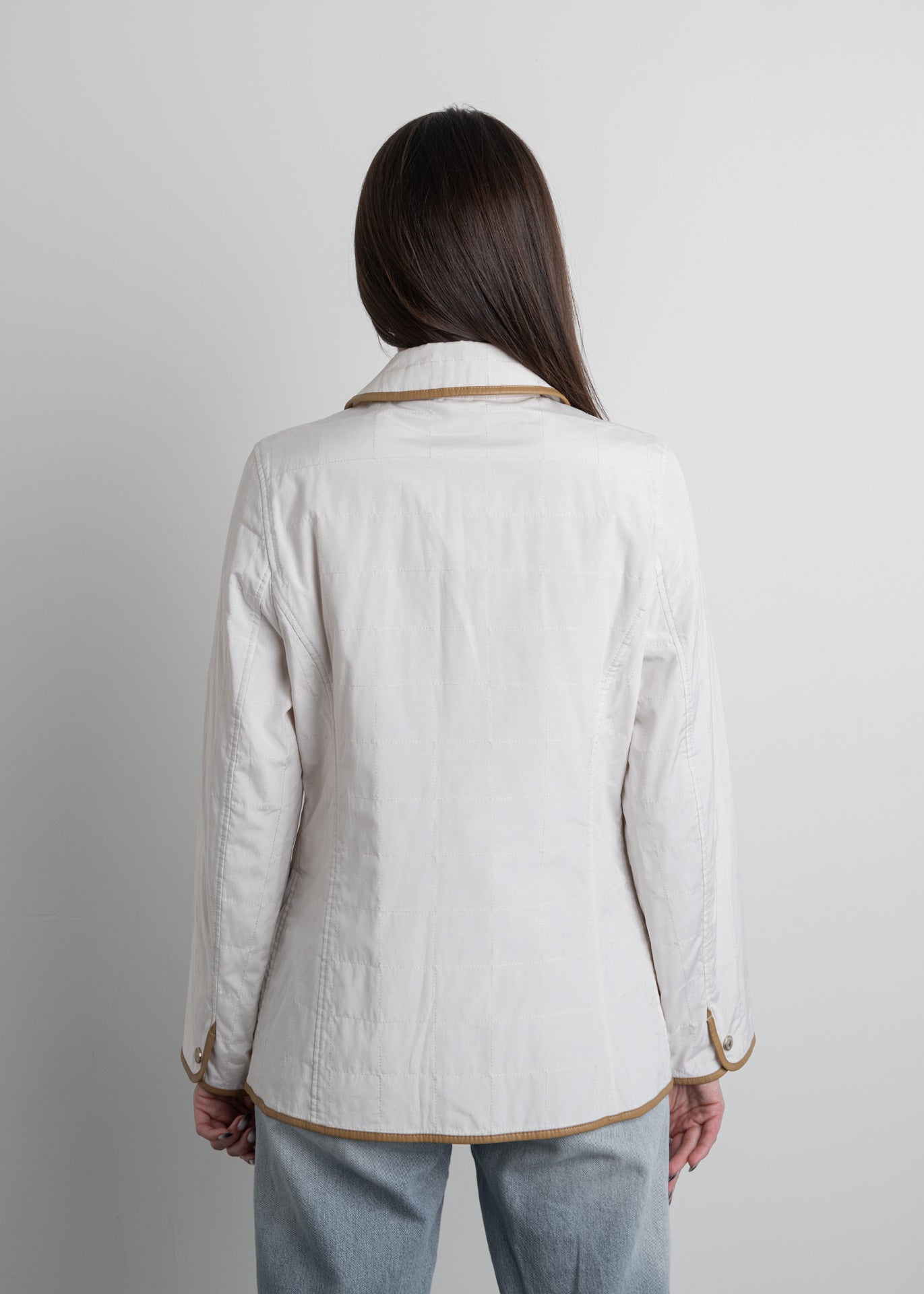 Vintage White Quilted Jacket