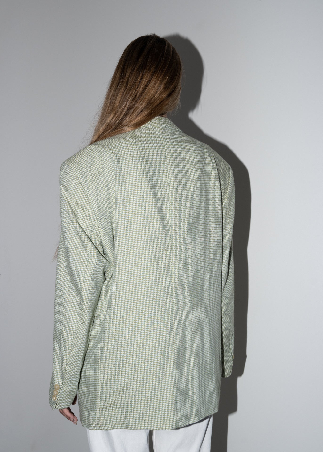 Vintage Oversized Blazer In Green Tones