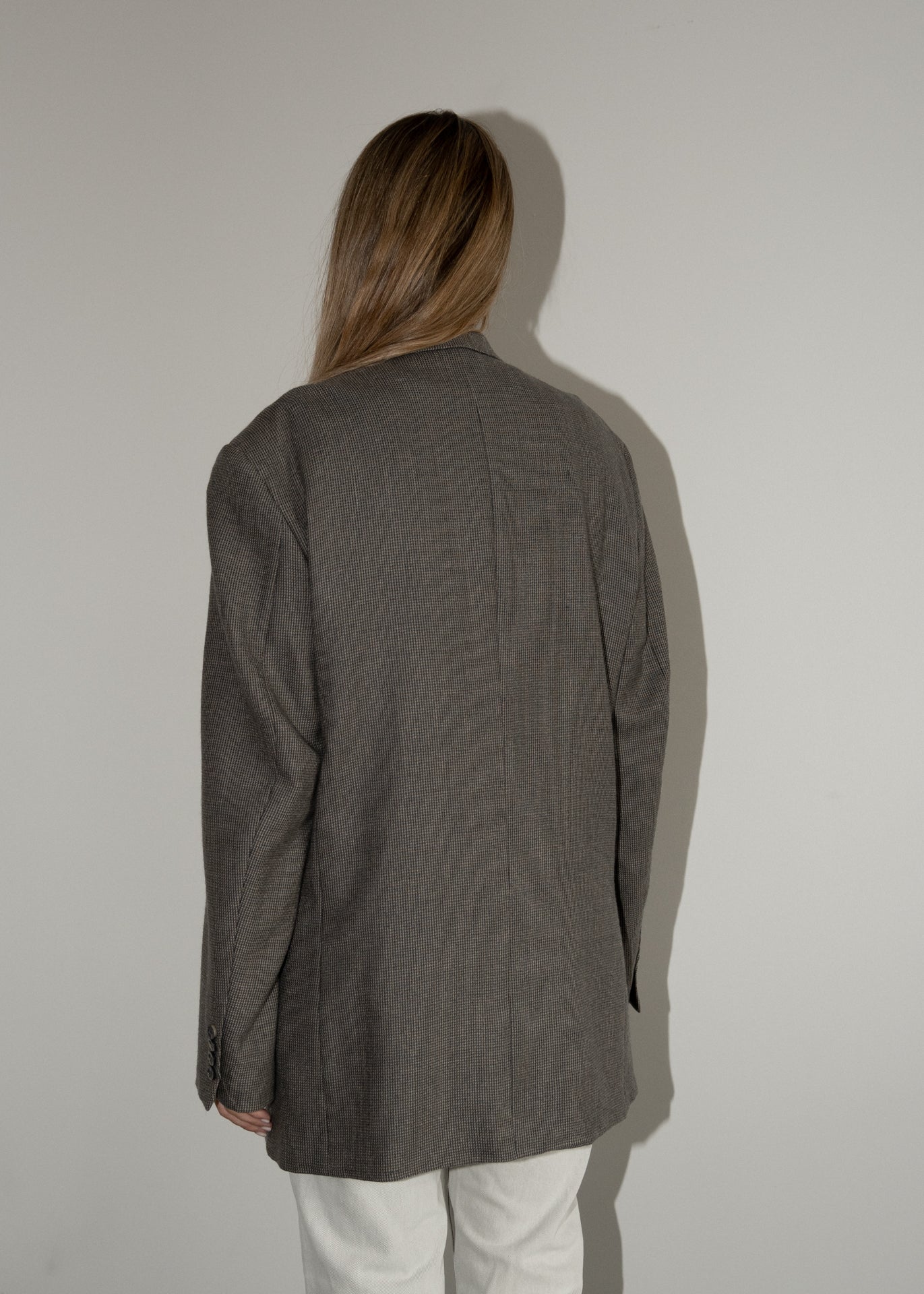 Vintage Dark Grey Oversized Blazer