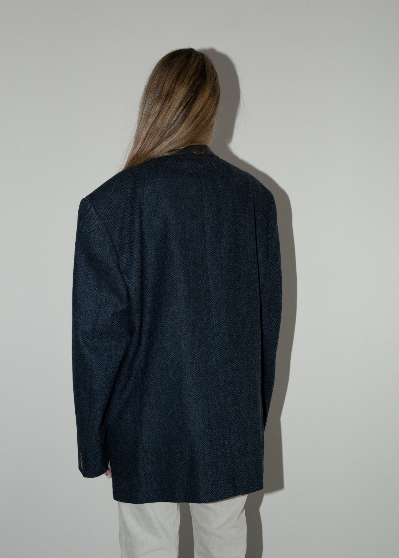 Vintage Blue Oversized Blazer