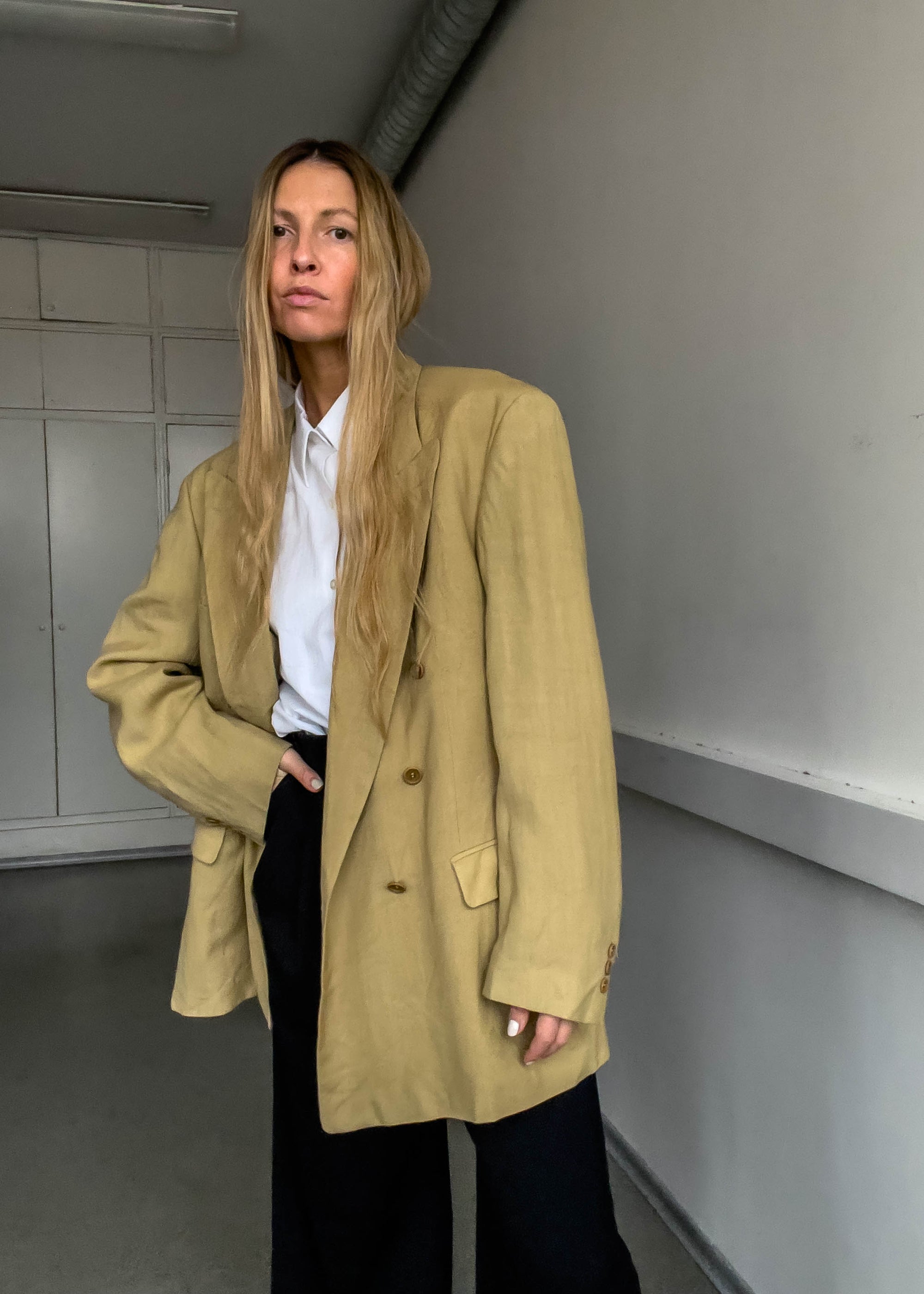 Vintage Oversized Double Breasted Blazer