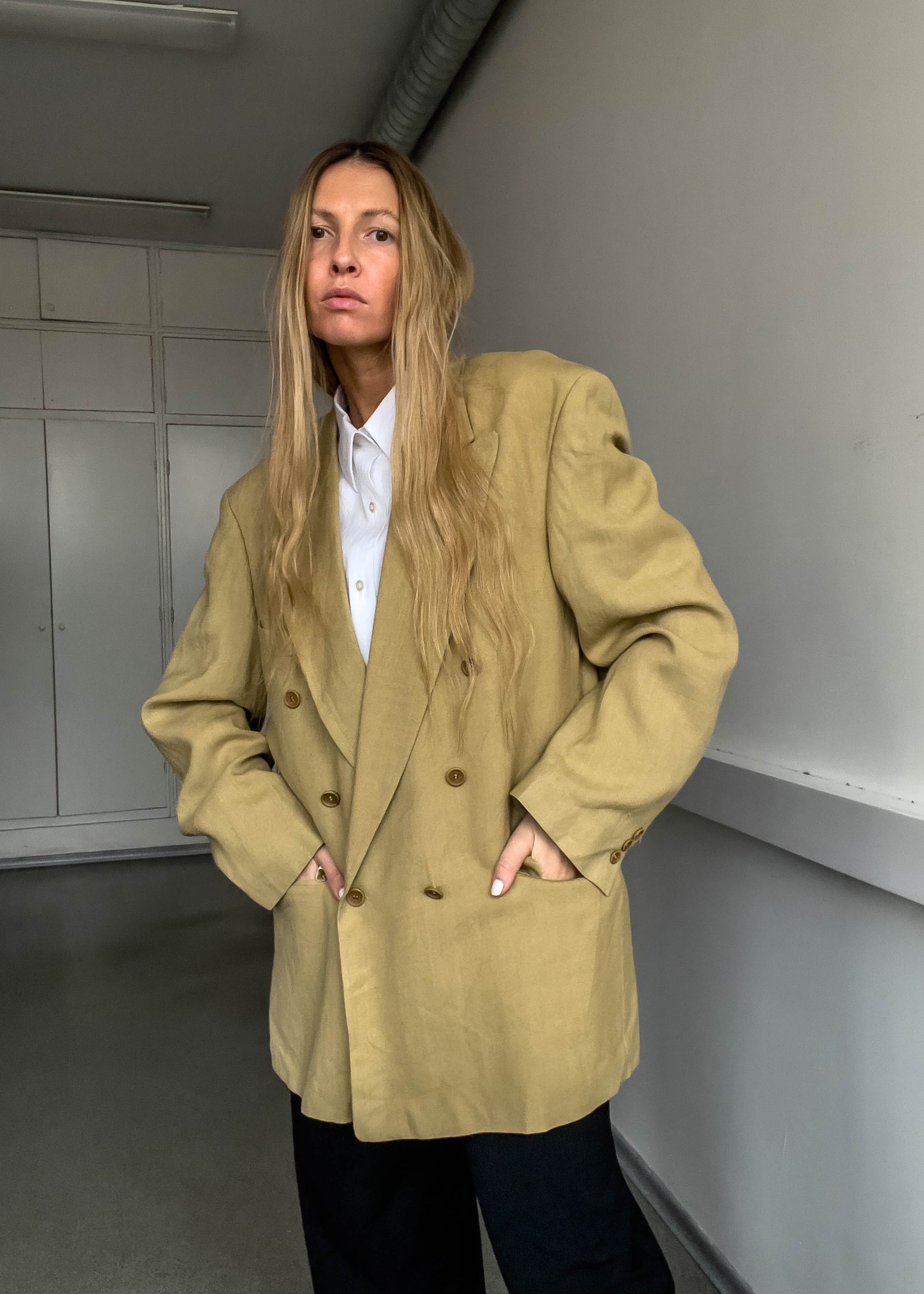 Vintage Oversized Double Breasted Blazer