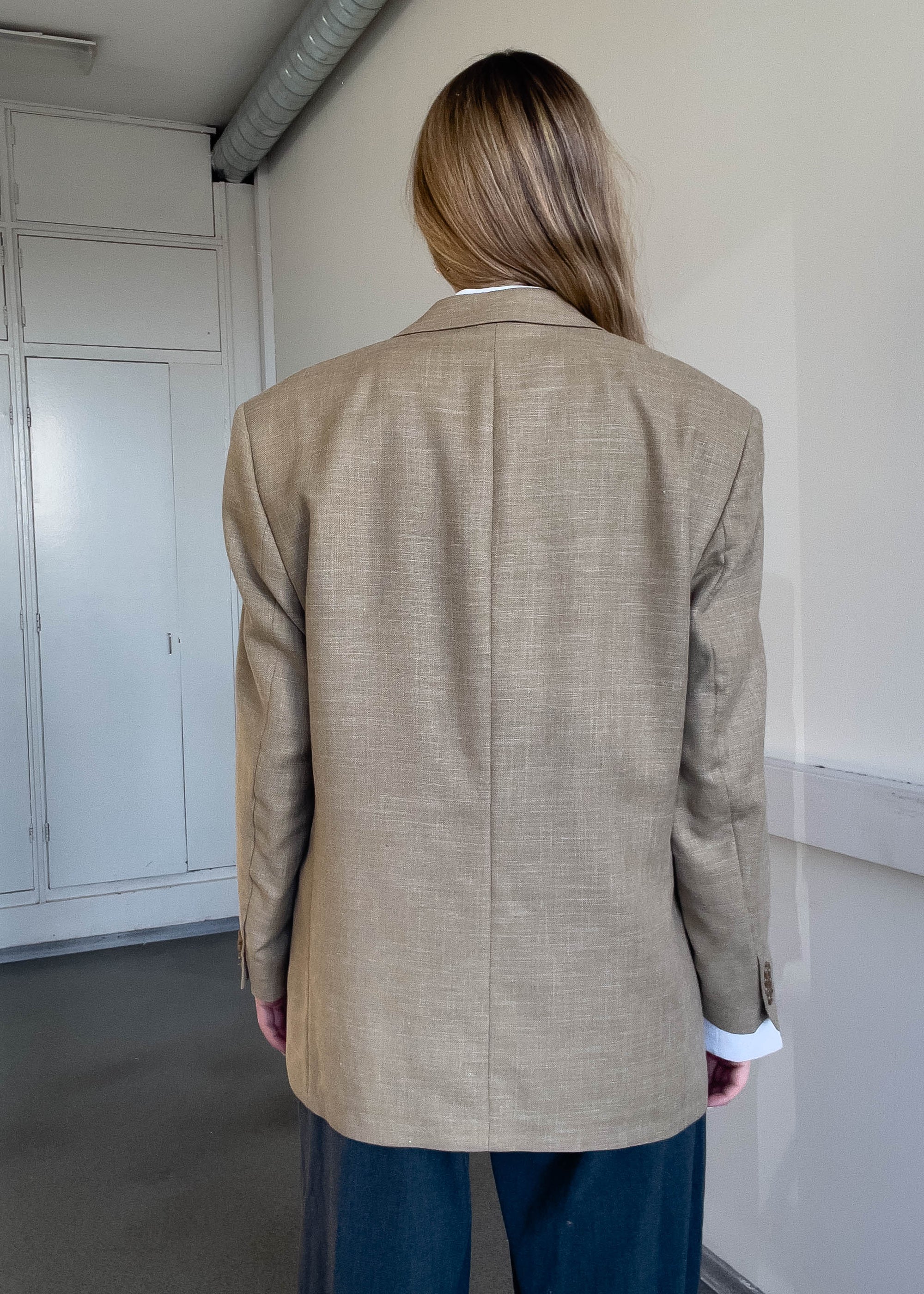 Vintage Brown Oversized Blazer