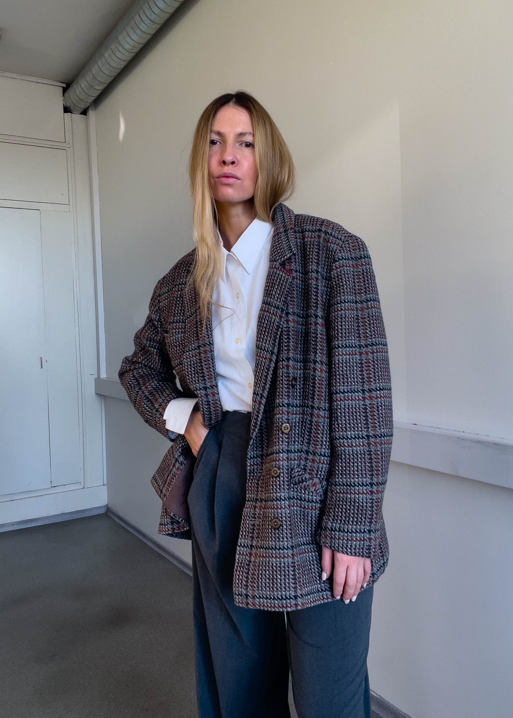 Vintage Oversized Double Breasted Blazer