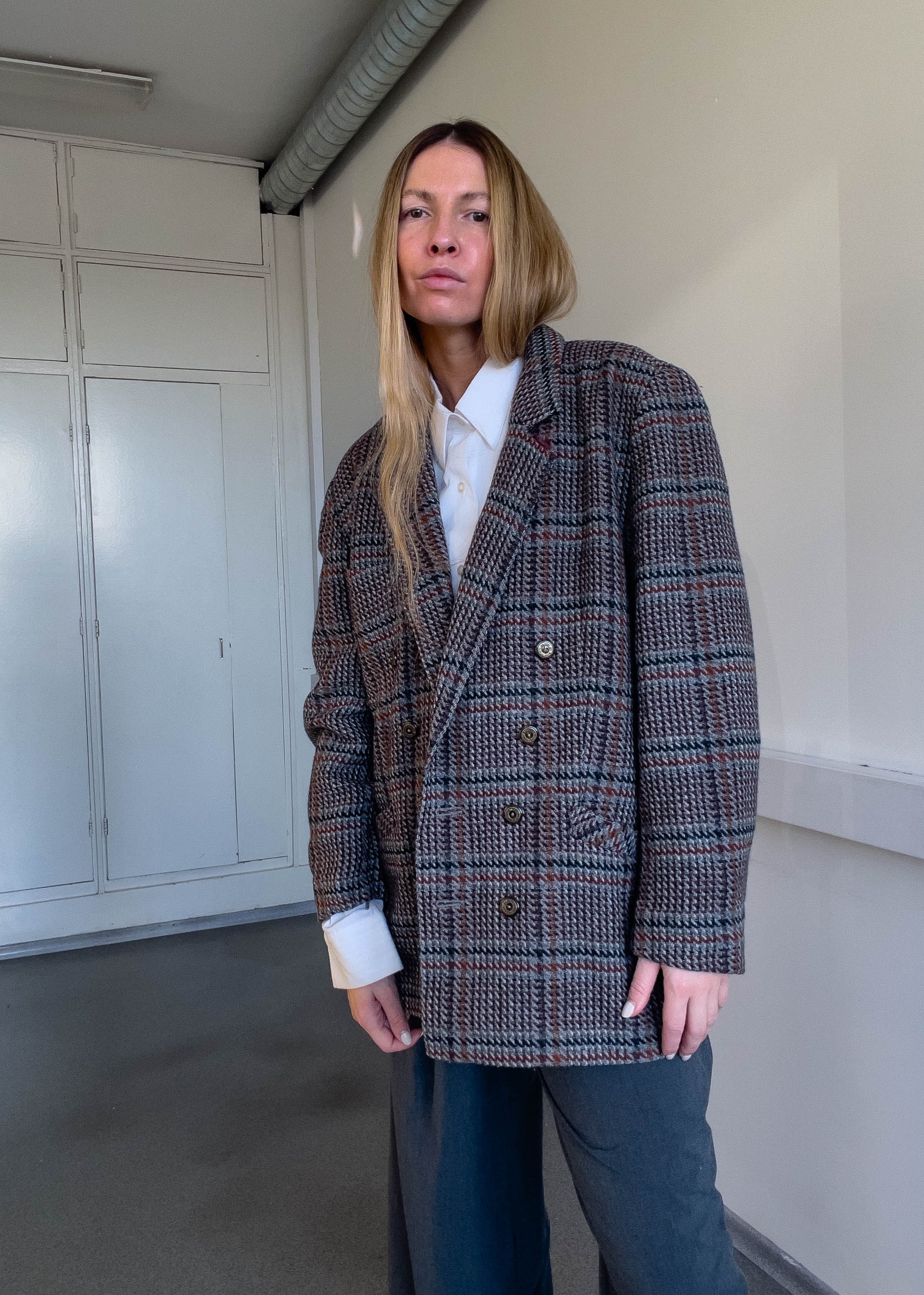 Vintage Oversized Double Breasted Blazer