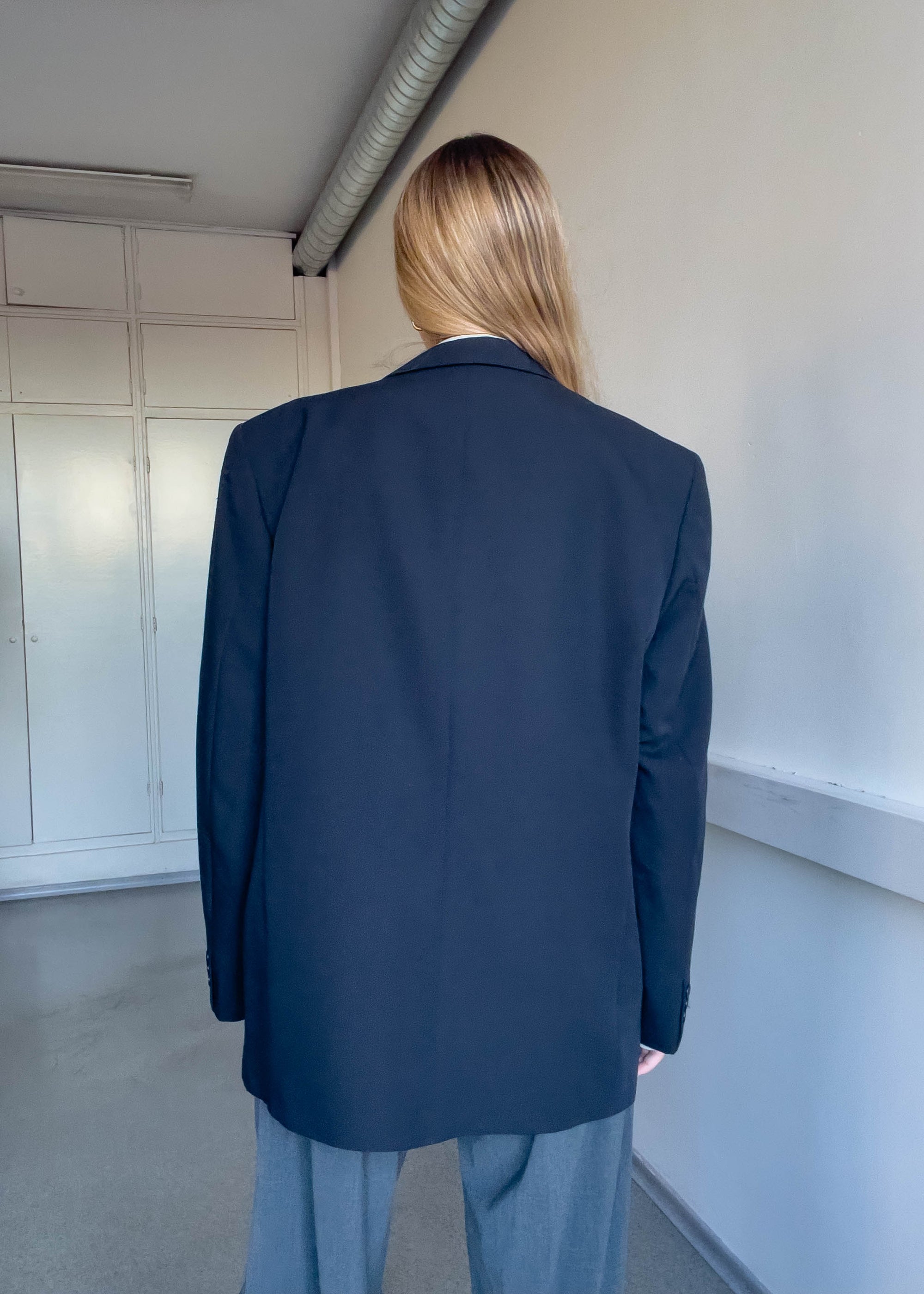 Vintage Blue Oversized Blazer