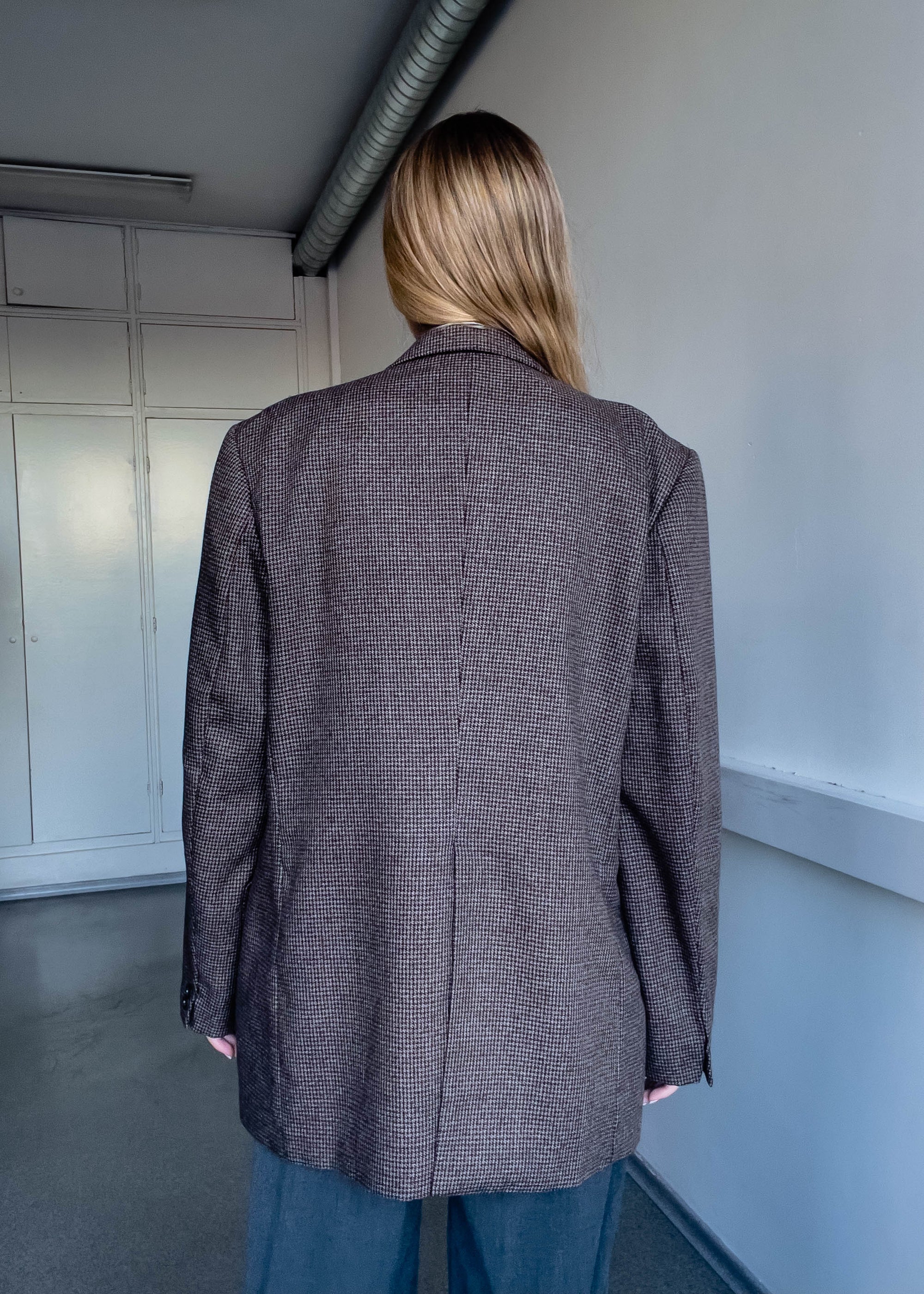 Vintage Brown Oversized Blazer