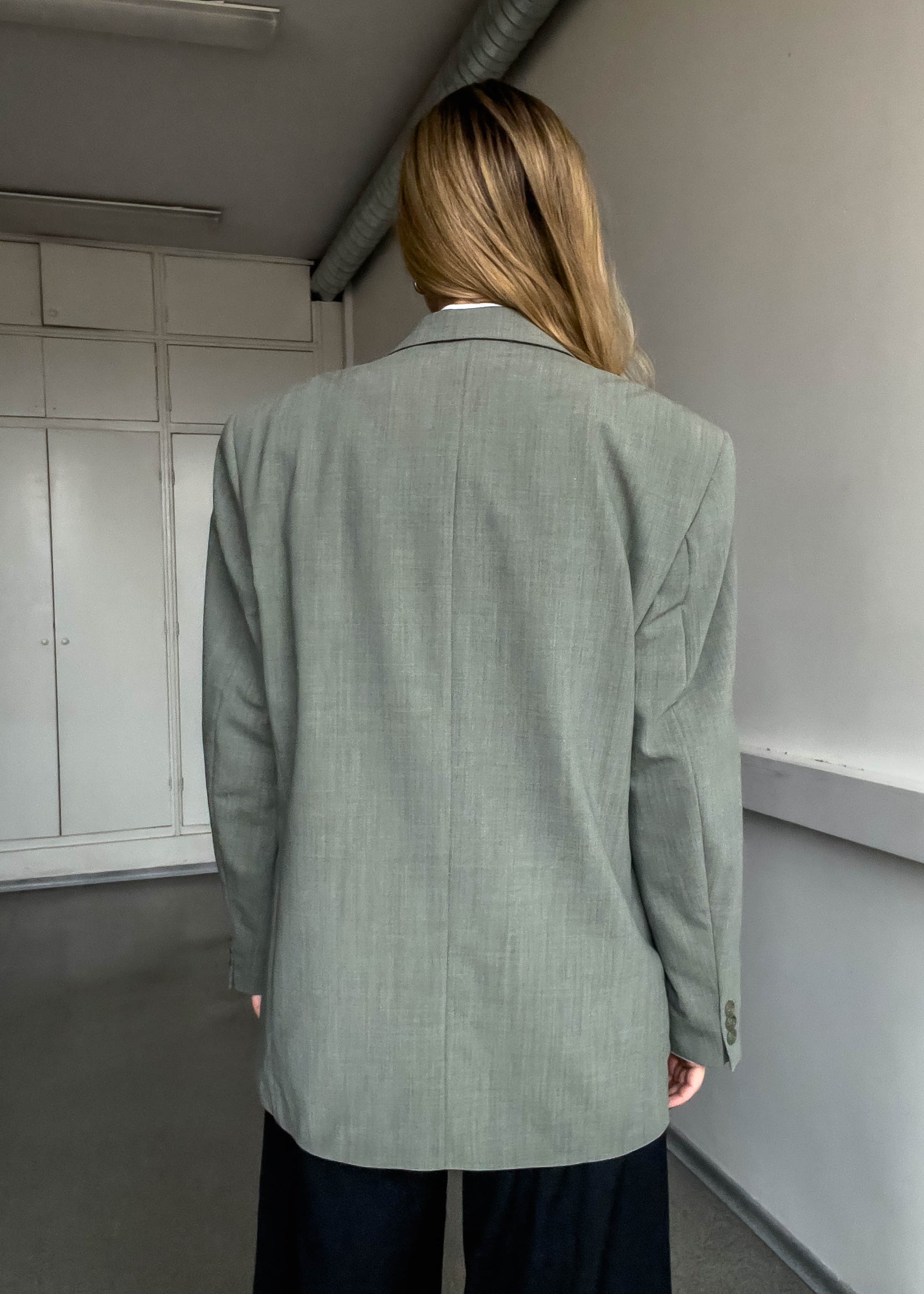 Vintage Oversized Blazer in Sage Green