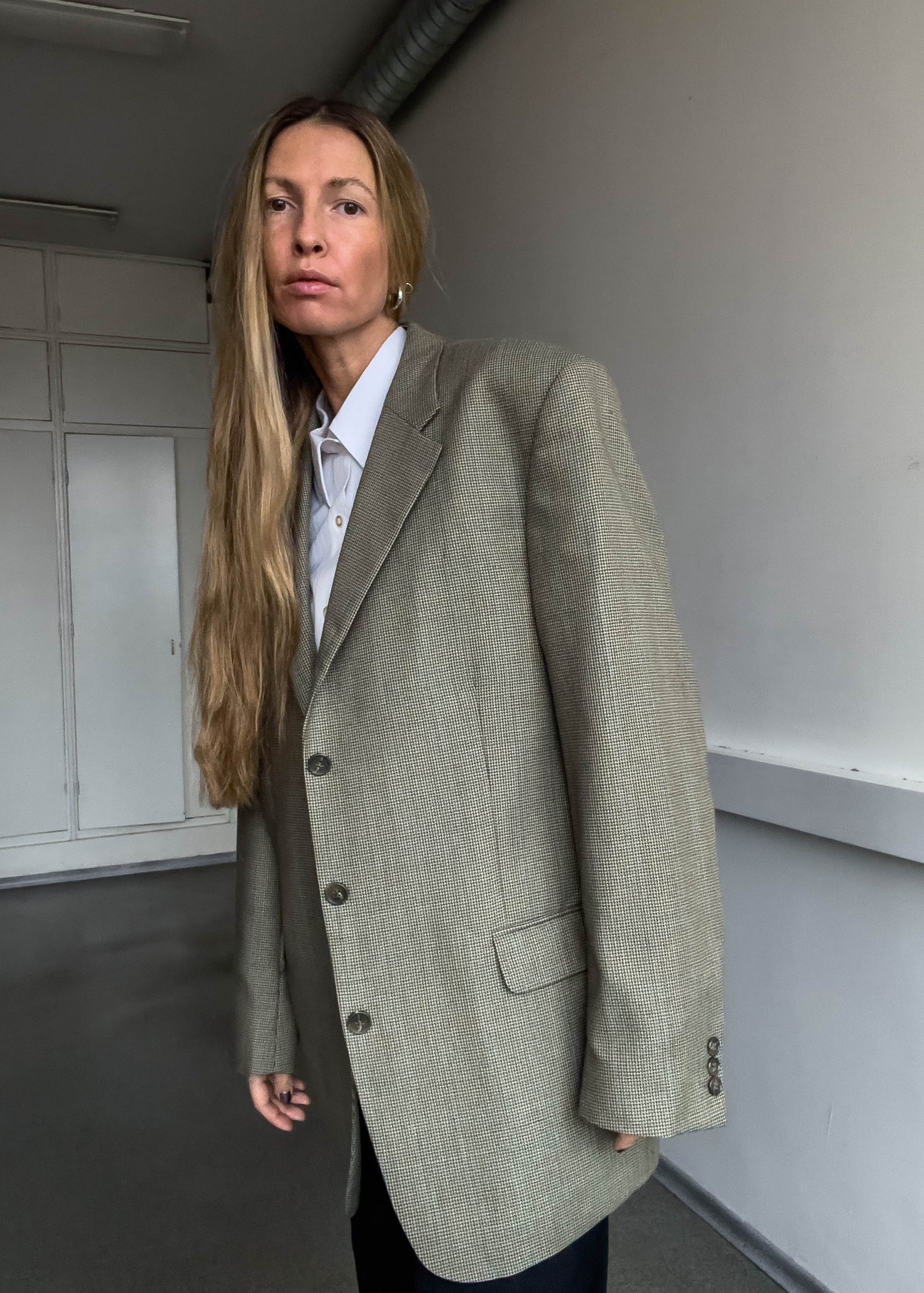 Vintage Oversized Blazer in Khaki