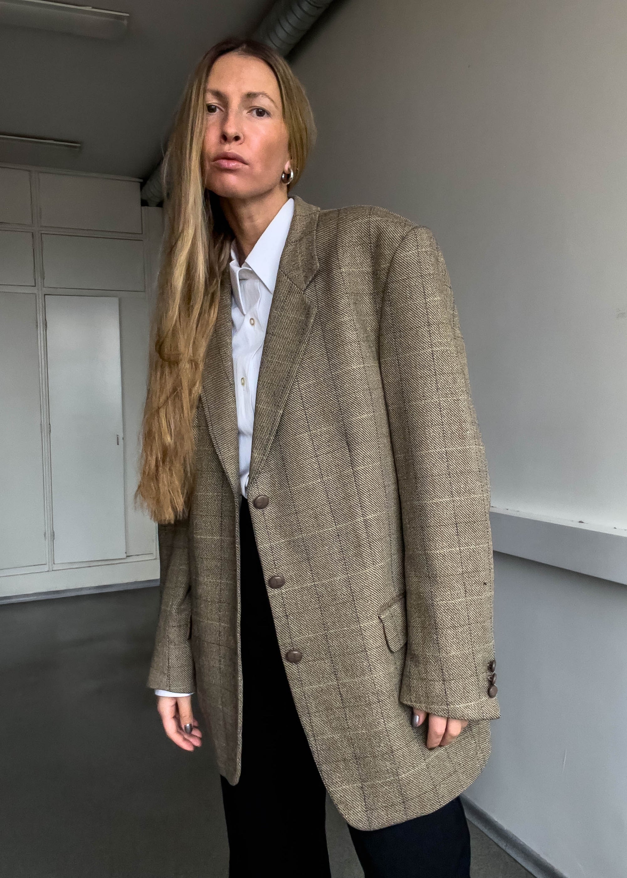 Vintage Oversized Blazer in Khaki