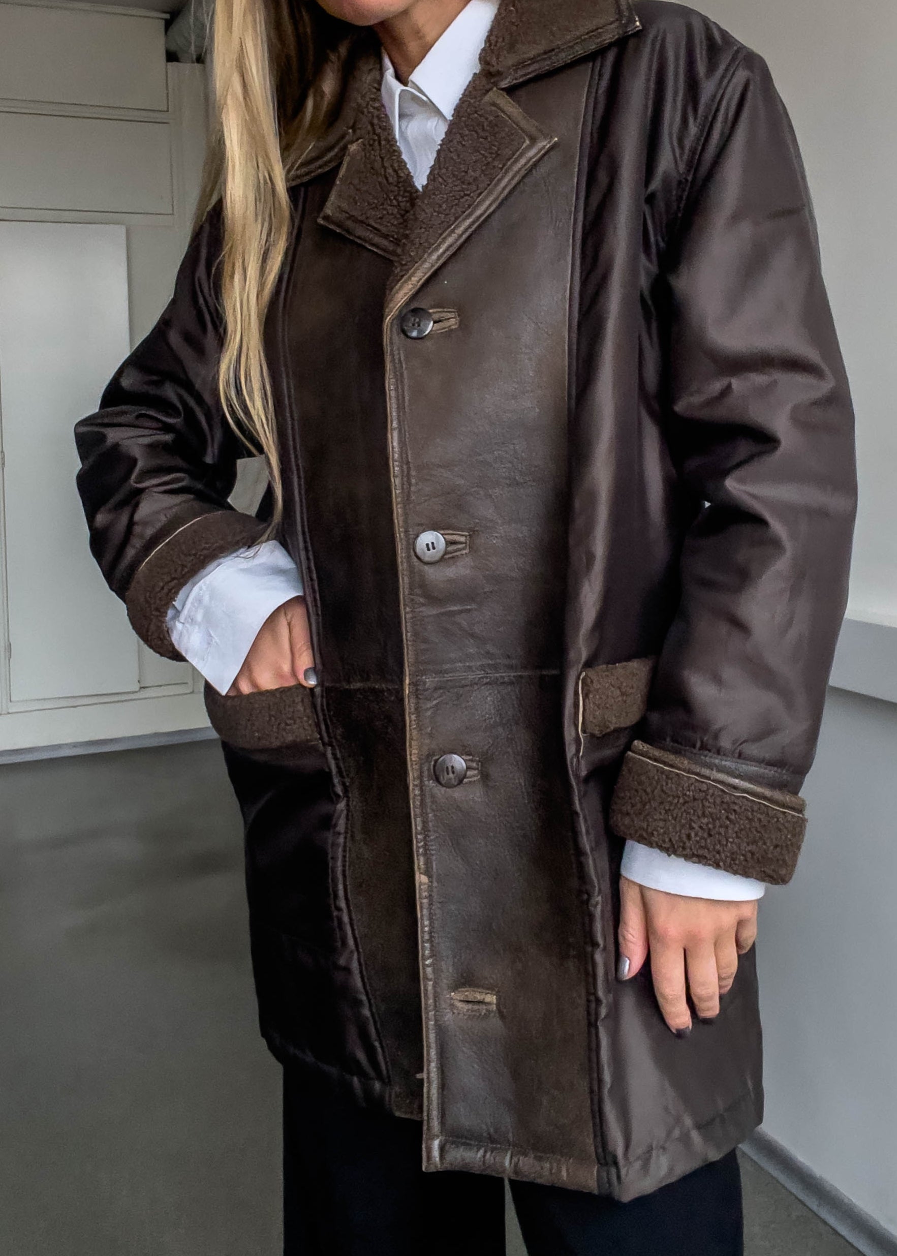 Vintage Brown Oversized Coat