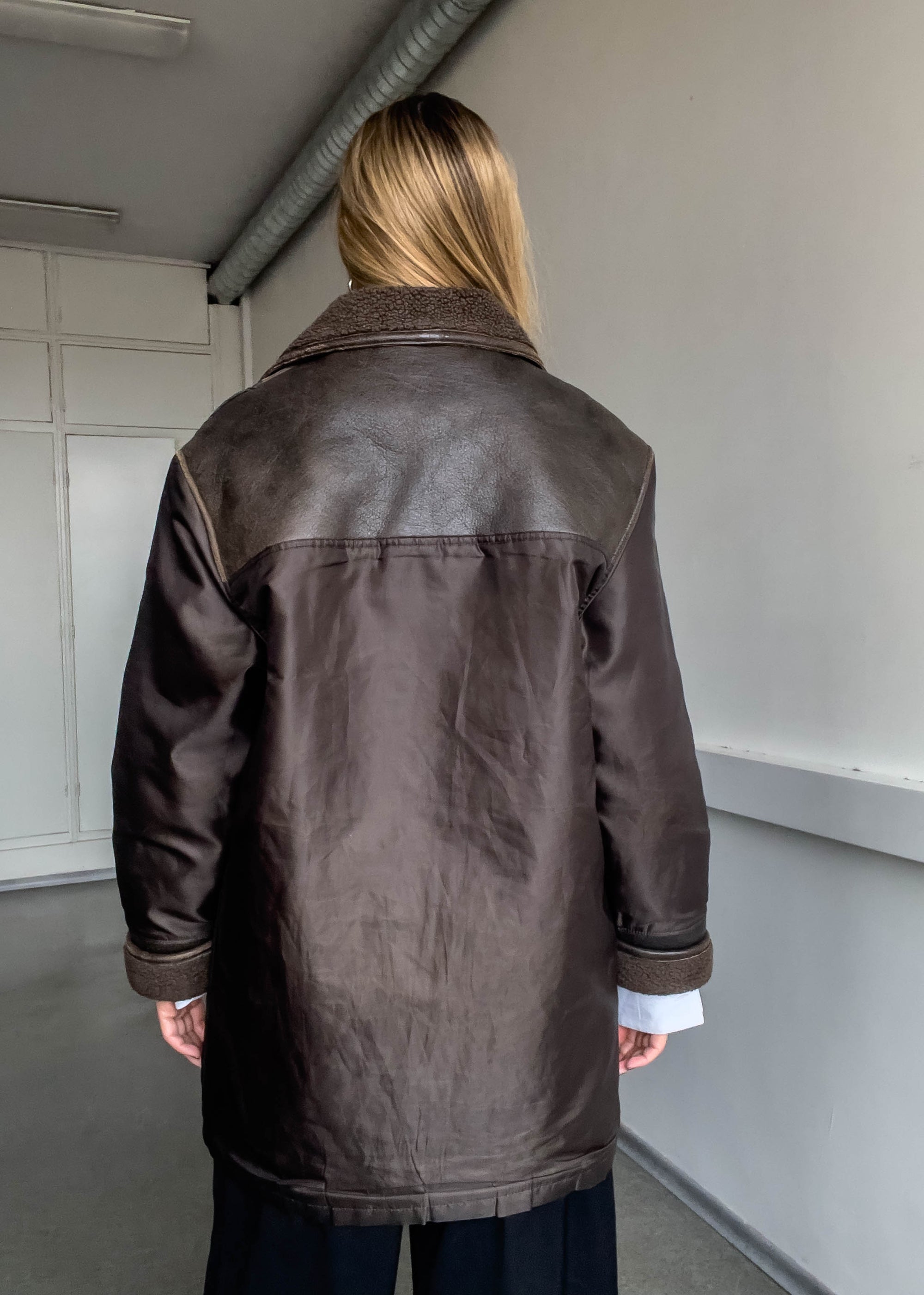 Vintage Brown Oversized Coat