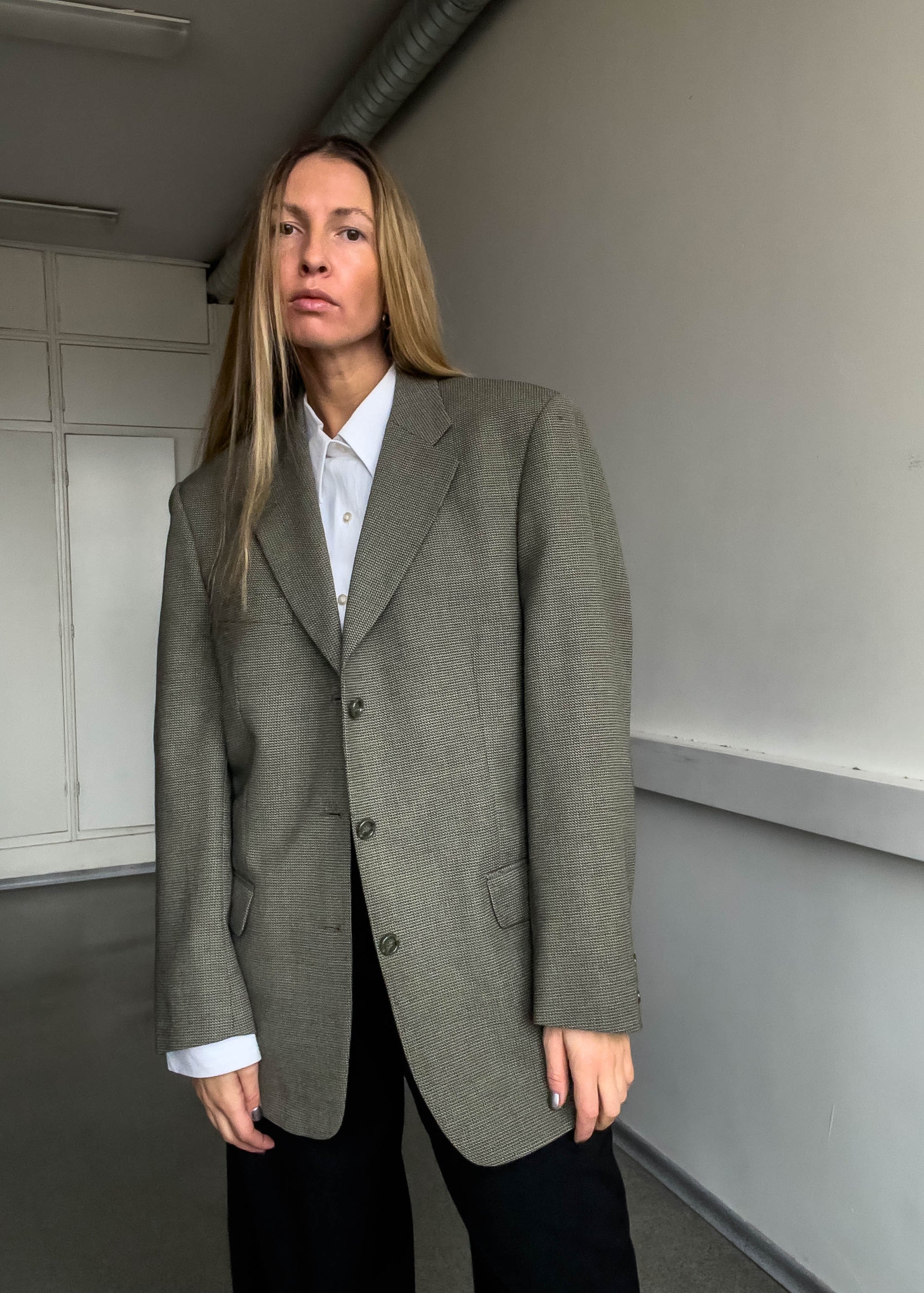 Vintage Oversized Blazer in Khaki