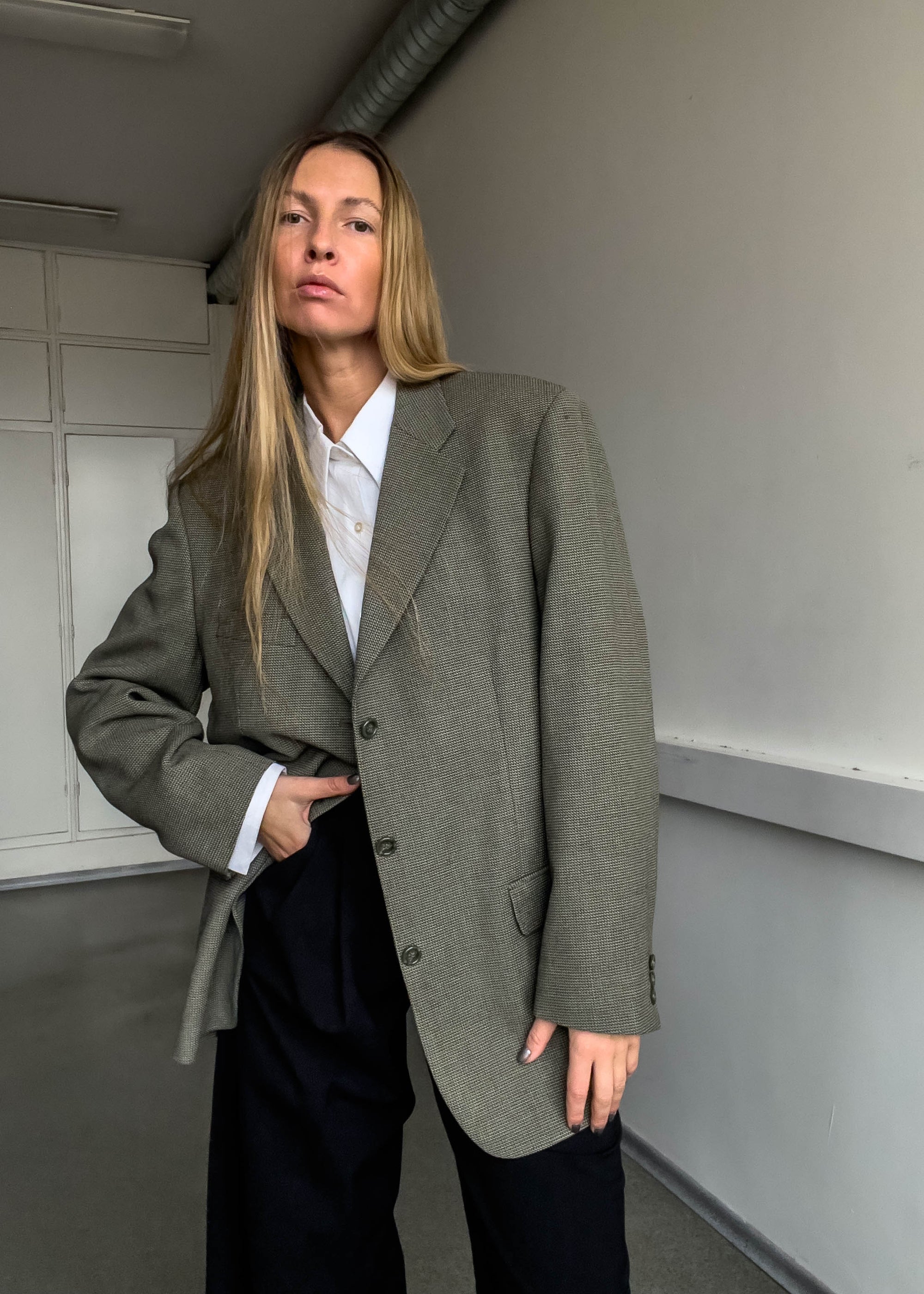 Vintage Oversized Blazer in Khaki