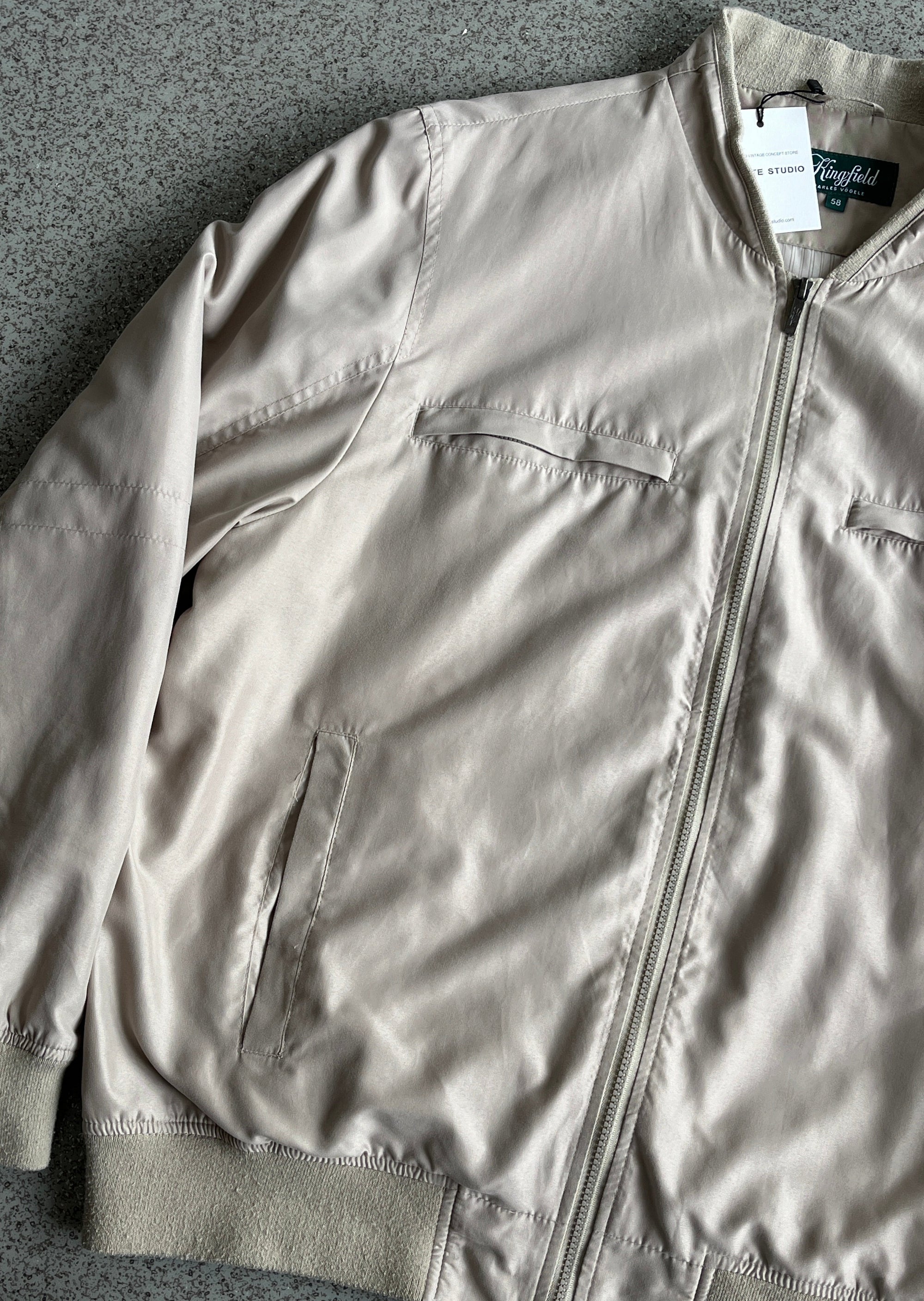 Vintage Beige Oversized Jacket