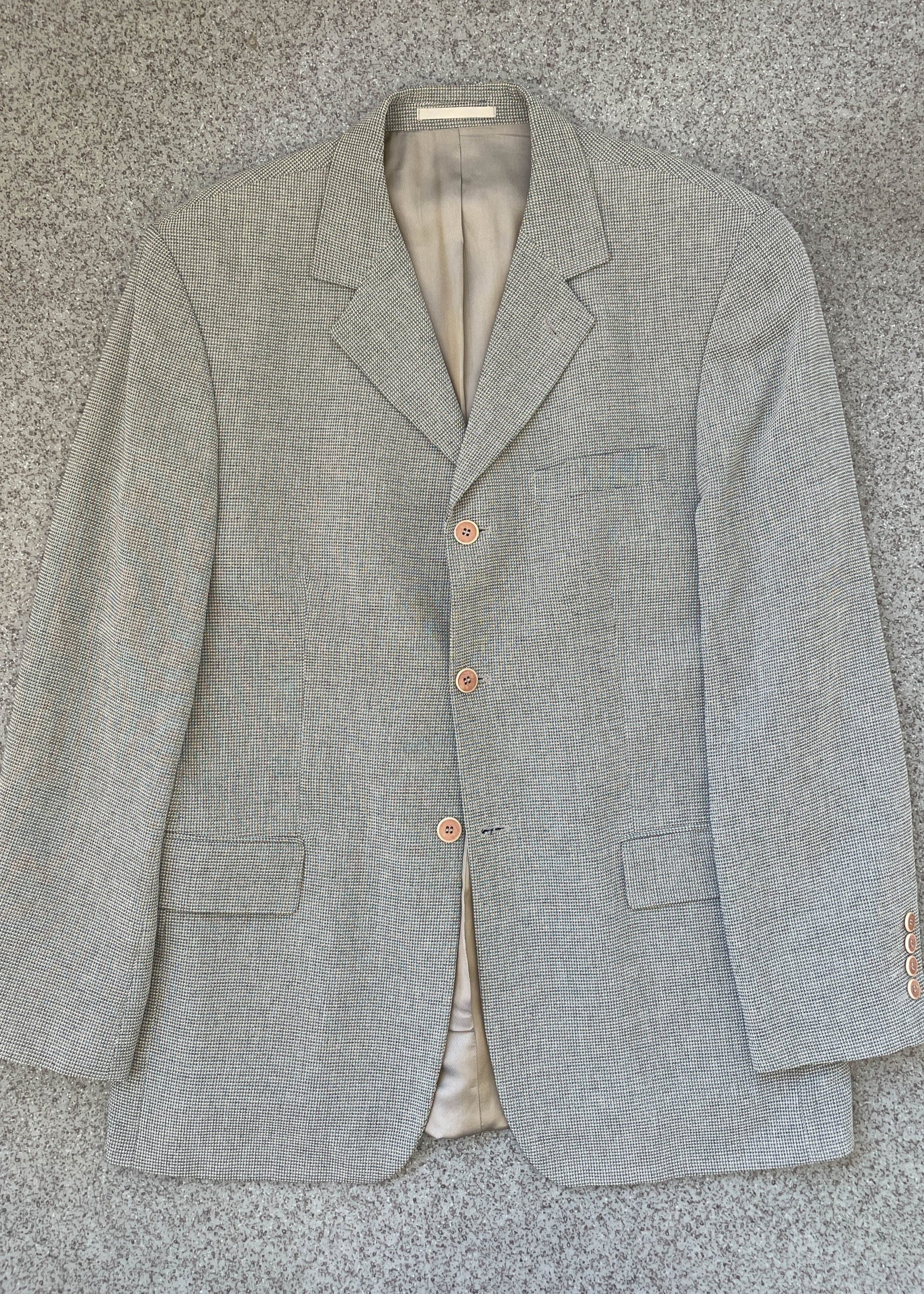 Vintage Light Grey Oversized Blazer